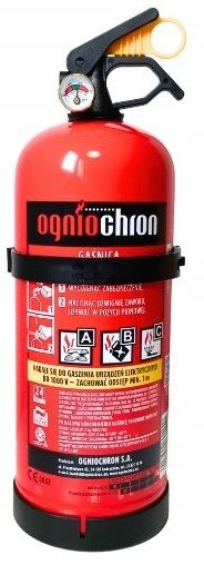 PRÁŠKOVÝ HASIACI PRÍSTROJ 2kg ABC s manometrom OGNIOCHRON